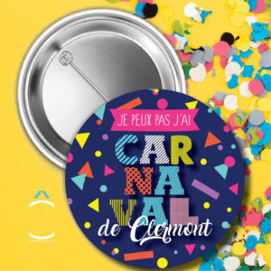 Badge carnaval personnalisable
