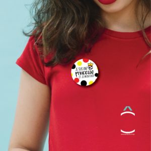 Badge – Je suis une princesse et je m’en foot!