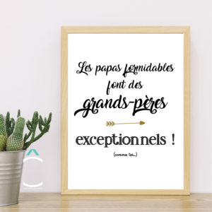 Cadre – Les papas formidables font des grands-pères exceptionnels
