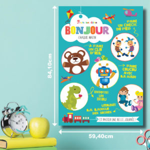 Affiche – Pour se dire bonjour chaque matin