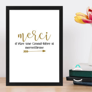 Cadre – Merci d’être une grand-mère si merveilleuse