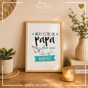 Cadre – Merci d&rsquo;être un papa plus que parfait
