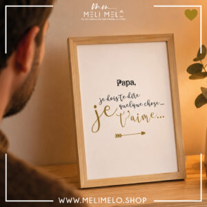 Cadre – Papa, je dois te dire quelque chose. Je t&rsquo;aime