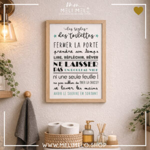 Cadre – Les règles des toilettes