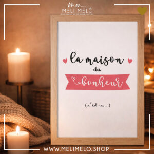 Cadre – La maison du bonheur