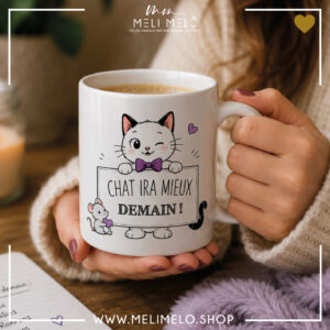 Mug – Chat ira mieux demain!