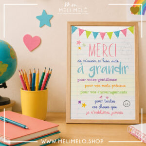 Cadre – Merci de m&rsquo;avoir si bien aidé à grandir