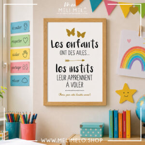 Cadre – Les enfants ont des ailes. Les instits leur apprennent à voler