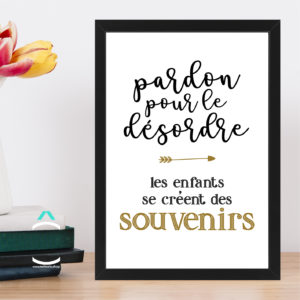 Cadre – Pardon pour le désordre