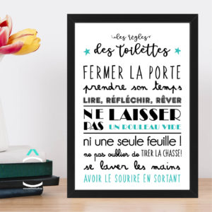 Cadre – Les règles des toilettes