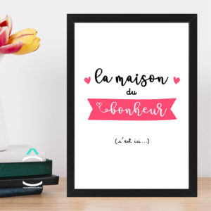 Cadre – La maison du bonheur