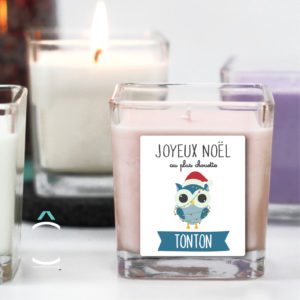 Bougie personnalisable pour les fêtes