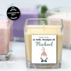 Bougie personnalisable pour les fêtes