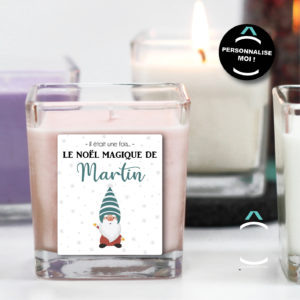 Bougie personnalisable pour les fêtes