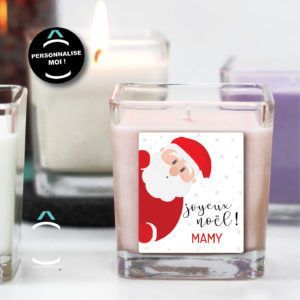 Bougie personnalisable pour les fêtes