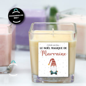 Bougie personnalisable pour les fêtes