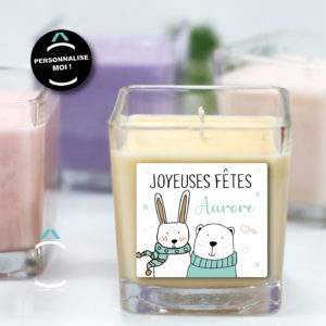 Bougie personnalisable pour les fêtes