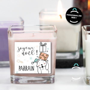 Bougie personnalisable pour les fêtes