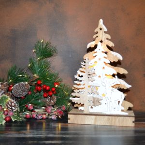 Noël – Sapin lumineux en bois
