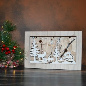 Noël – Décor lumineux en bois