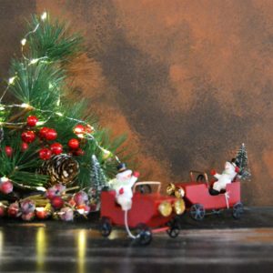 Noël – Bonhomme de neige en voiture
