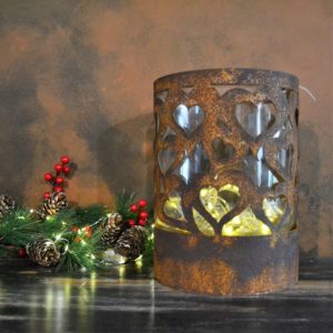 Noël – Bougeoir en acier corten
