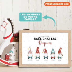 Cadre personnalisable – Il était une fois Noël