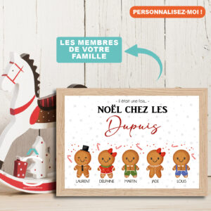 Cadre personnalisable – Il était une fois Noël chez les petits biscuits