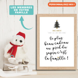 Cadre personnalisable – Le plus beau cadeau au pied du sapin