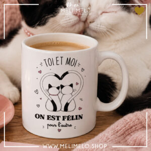 Mug – Toi et moi, on est félin pour l&rsquo;autre