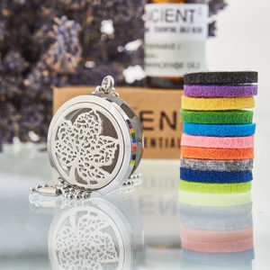 Collier Diffuseur Aromathérapie – Feuille