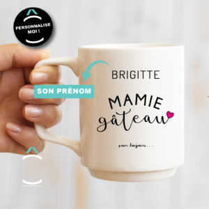 Mug personnalisable – Mamie gâteau