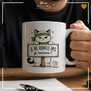 Mug – Je ne ronfle pas, je ronronne!