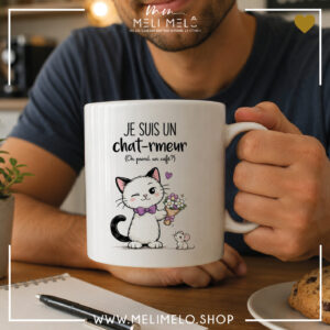 Mug – Je suis un chat-rmeur. On prend un café?