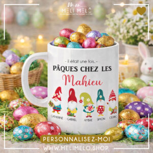 Mug personnalisable – Il était une fois Pâques chez les