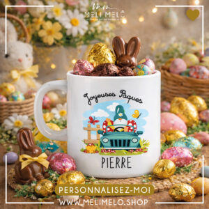 Mug personnalisable – Lutin de Pâques