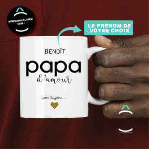 Mug personnalisable – Papa d’amour