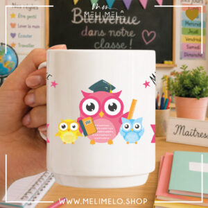 Mug – Merci d&rsquo;être une instit super chouette