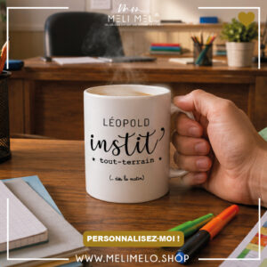 Mug personnalisable – Instit&rsquo; tout-terrain