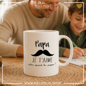 Mug – Papa, je t&rsquo;aime même quand tu piques
