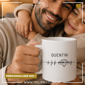 Mug personnalisable – Super papa