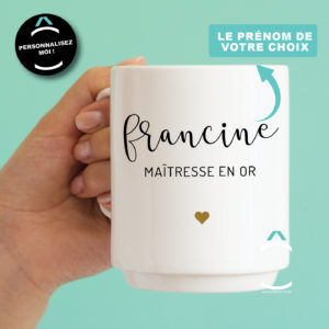 Mug personnalisable – Maître(sse) en or