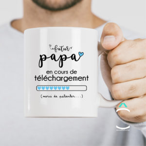 Mug – Futur papa en cours de téléchargement