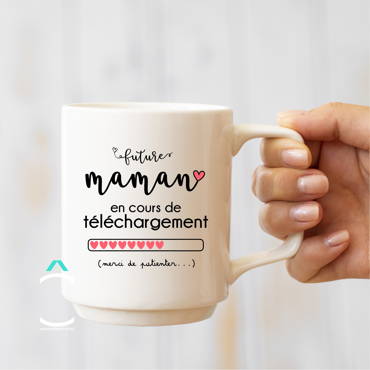 Mug – Future maman en cours de téléchargement – Méli Mélô