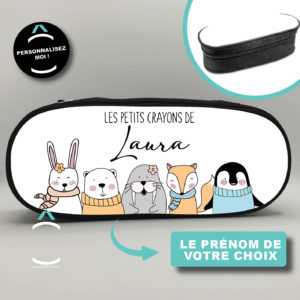 Trousse personnalisée – Les petits crayons