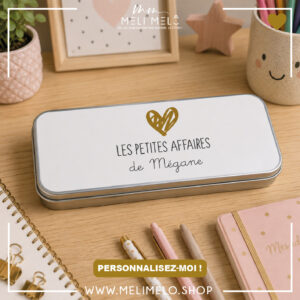 Plumier en métal personnalisé – Les petites affaires