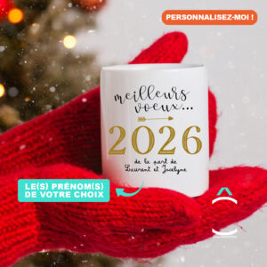 Mug personnalisable de Noël – Meilleurs voeux