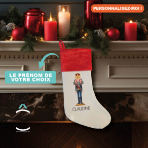 Chaussette de Noël personnalisable – Casse-Noisette