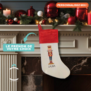 Chaussette de Noël personnalisable – Casse-Noisette