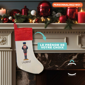 Chaussette de Noël personnalisable – Casse-Noisette